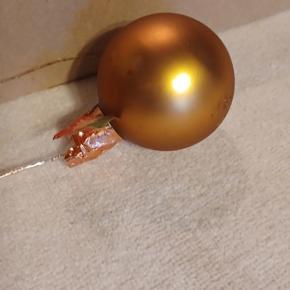 Vintage Mercury Glass Ornaments   12 NWT Copper Color Christmas Mornin'